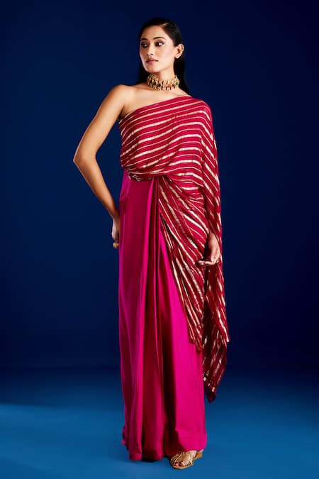 Aapro Ziora Draped Concept Saree Gown 