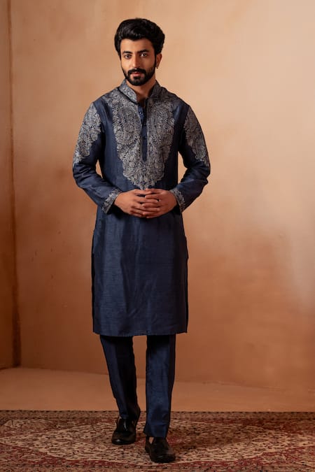 Angad Creations Nakshi Rajat Embroidered Bodice Kurta With Pant 