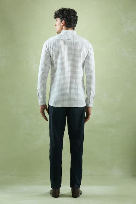 Aryavir Malhotra Checkered Collared Shirt 