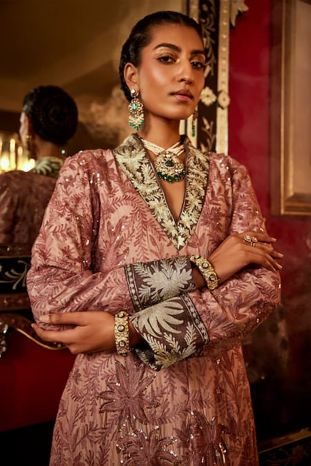 Angad Creations Aari Thread Embroidered Gown 