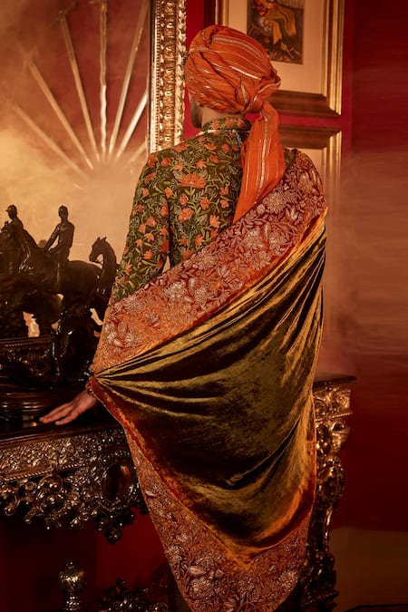 Angad Creations Maharaja Bagh Tilla Embroidered Sherwani Set 