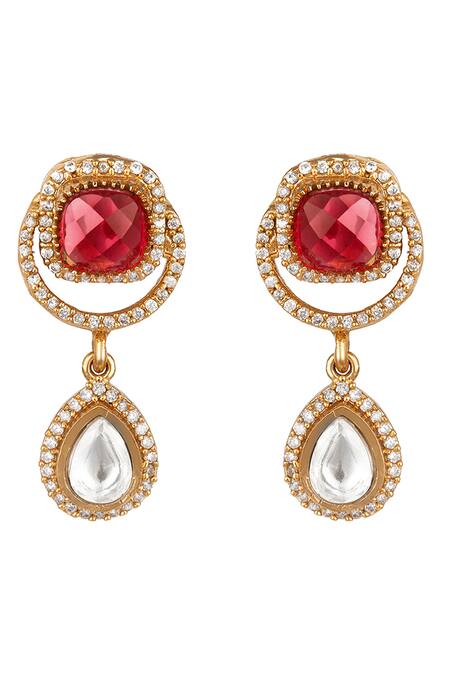 HRISHA Multi Color Zari Navratna Onyx Choker Set Online at Aza Fashions HRISHA_Multi Color Zari Navratna Onyx Choker Set _Online_at_Aza_Fashions