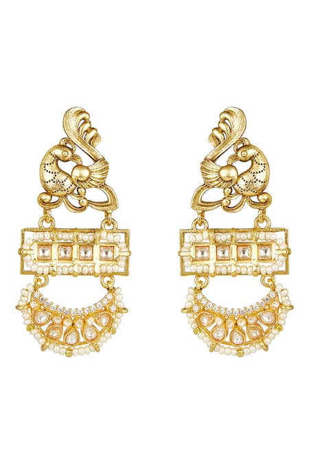 HRISHA_Pink Pearls Mor Bahar Agate Necklace Set _Online_at_Aza_Fashions