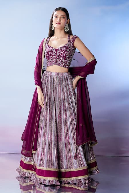 Samyukta Singhania Embroidered Bandhani Pattern Lehenga Set 