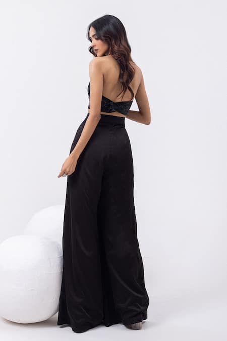 Mehak Sharma Swirl Embroidered Flared Pant Set 