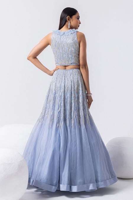 Mehak Sharma 3D Cutdana Embroidered Lehenga Set 