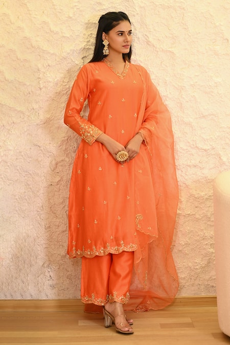 Hasrat By Salma Zardosi Embroidered A-Line Kurta Set 