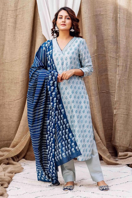 Missprint Printed Kurta Set 