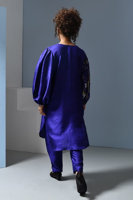 Inkpikle Mogra Print Panel Kurta Set 