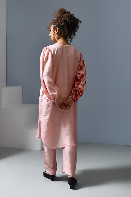 Inkpikle Paisley Print Panel Kurta Set 