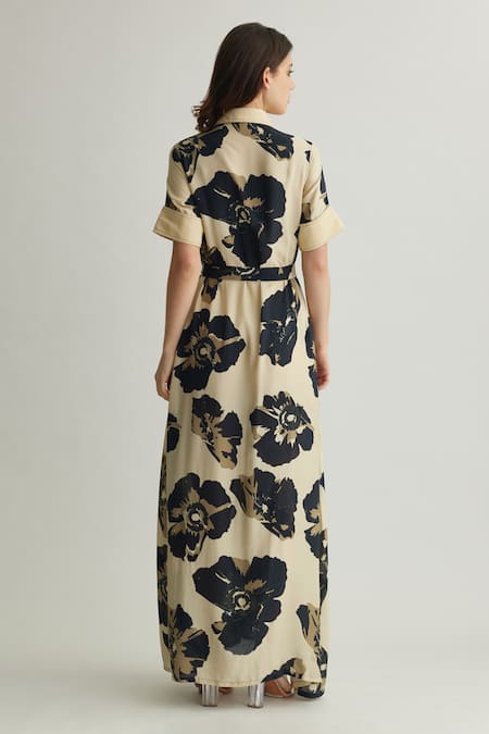Koai Floral Print Shirt Dress 