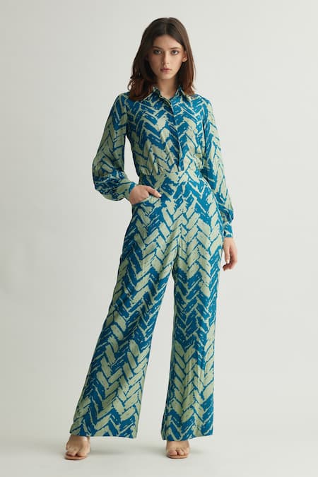 KoAi Chevron Print Trouser 