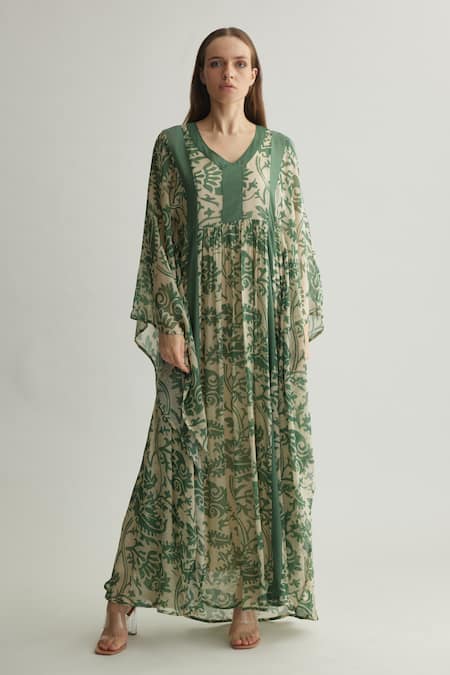 KoAi Chevron Print Kaftan 