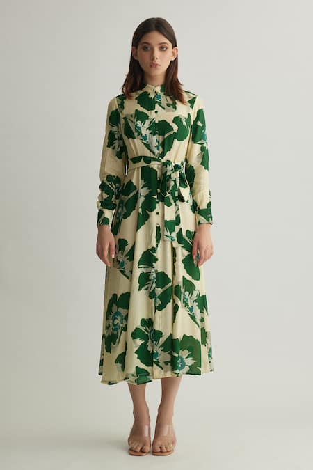 KoAi Bloom Print Midi Dress 