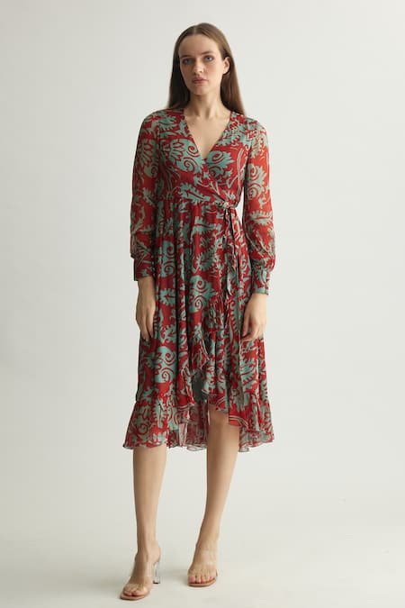 KoAi Printed Midi Dress 