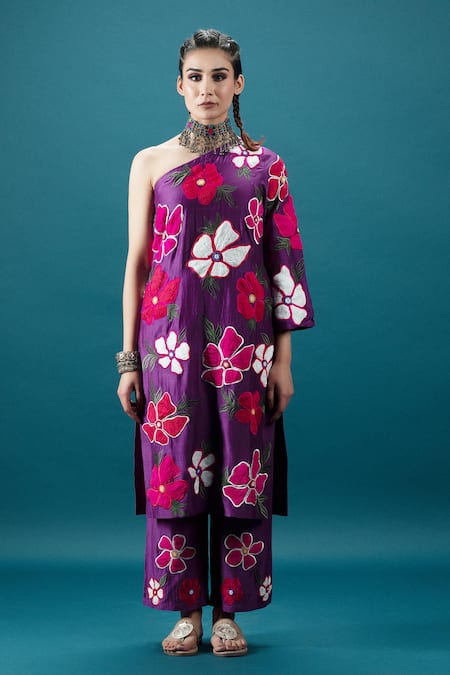 Svastih Floral Blossom Embroidered Tunic With Pant 