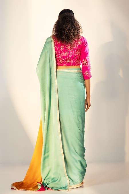Svastih Ombre Saree with Embroidered Blouse 