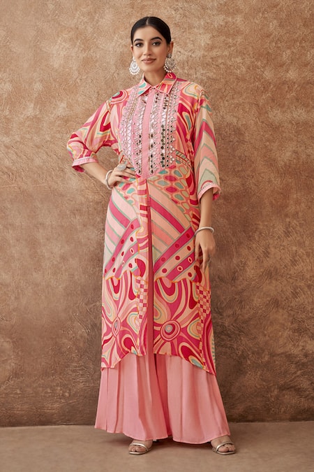 Seams Pret And Couture Inara Asymmetric Kurta With Pant 