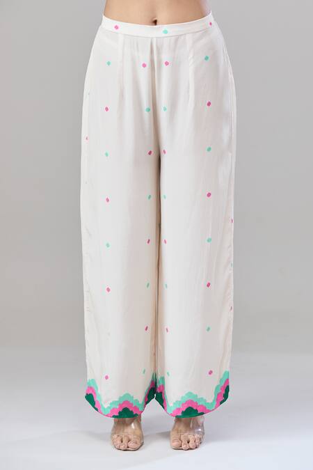 Buy Rajat K Tangri White Cotton High Neck Mughal Motif Print Kaftan And Pant Set Online at Aza Fashions Buy_Rajat K Tangri_White Cotton High Neck Mughal Motif Print Kaftan And Pant Set _Online_at_Aza_Fashions