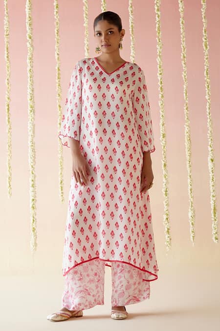 Nero India Butti Print Kurta With Pant 