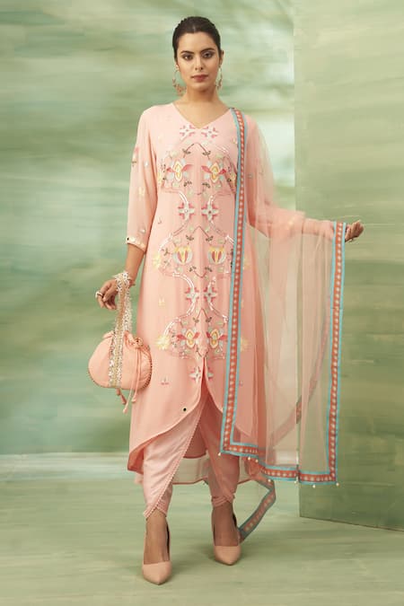 Seams Pret And Couture Zeba Floral Embroidered Kurta Set 