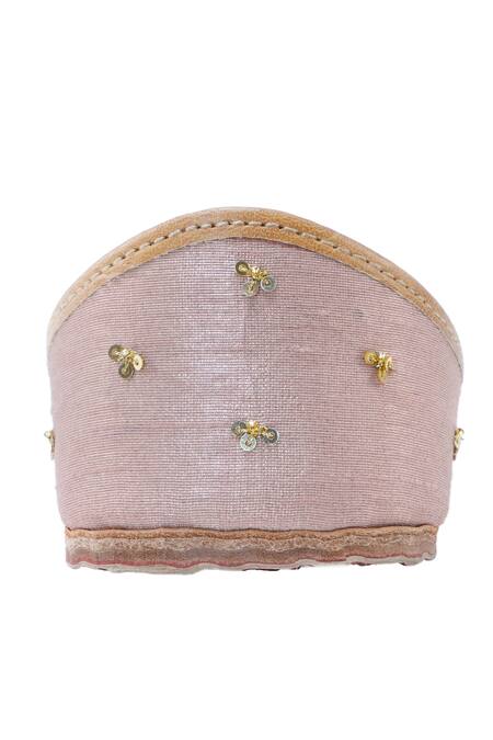 Buy_House Of Vitti India_Pink Pastel Crystal Embellished Juttis _Online_at_Aza_Fashions