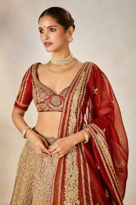 Buy Masaba Orange , Organza Embroidery, The Khubani Ka Meetha Bridal Lehenga Set Buy_Masaba_Orange , Organza Embroidery, The Khubani Ka Meetha Bridal Lehenga Set