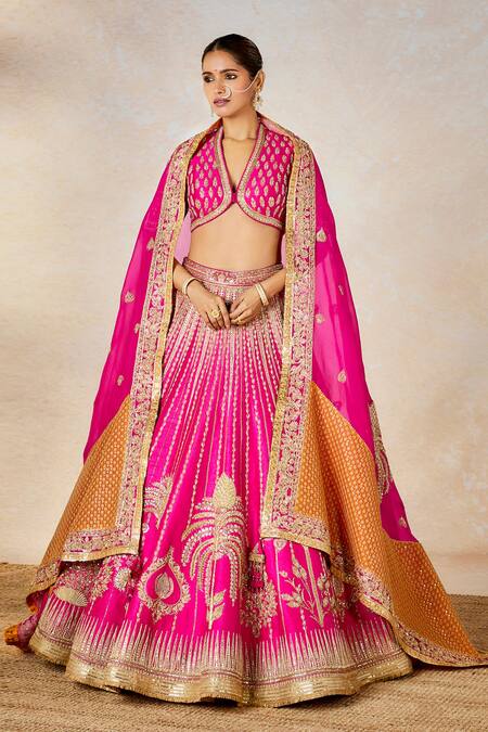 Buy Masaba Pink , Organza Zari, Cut Work The Gulaab Bridal Lehenga Set Online at Aza Fashions Buy_Masaba_Pink , Organza Zari, Cut Work The Gulaab Bridal Lehenga Set _Online_at_Aza_Fashions