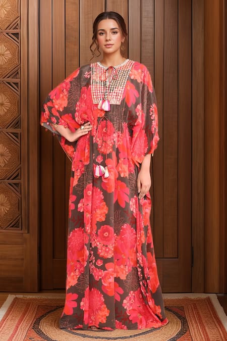 Archana Shah Gota Embroidered Kaftan 