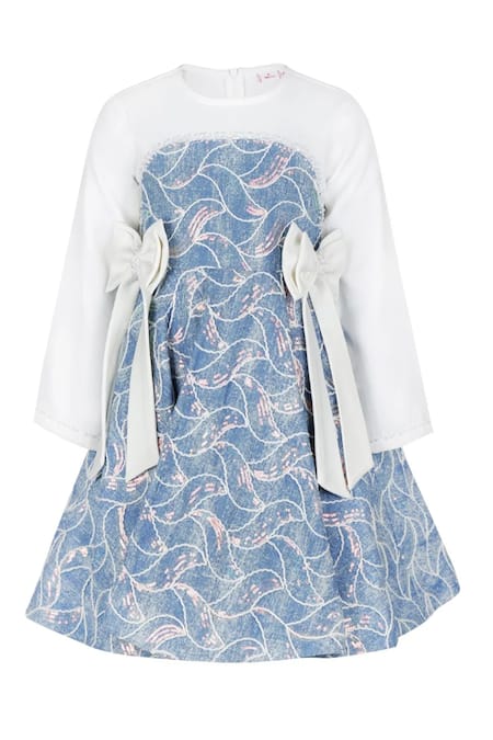 STELLA ROSSA BY LES PETITS Abstract Embroidered Dress 