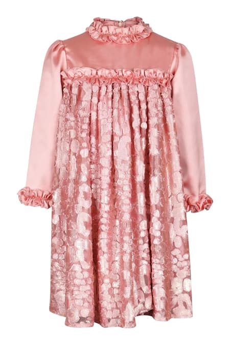 STELLA ROSSA BY LES PETITS Lace Embroidered Dress 