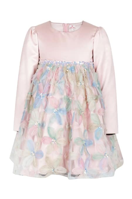 STELLA ROSSA BY LES PETITS Floral Applique Dress 