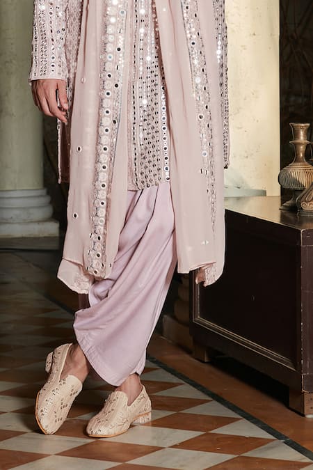 Bohame Purple Georgette, Rayon, Net Sequins, Mirrors Lilac Kurta Set Online at Aza Fashions Bohame_Purple Georgette, Rayon, Net Sequins, Mirrors Lilac Kurta Set_Online_at_Aza_Fashions