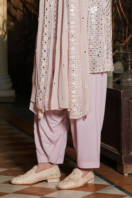 Buy Bohame Purple Georgette, Rayon, Net Sequins, Mirrors Lilac Kurta Set Online at Aza Fashions Buy_Bohame_Purple Georgette, Rayon, Net Sequins, Mirrors Lilac Kurta Set_Online_at_Aza_Fashions