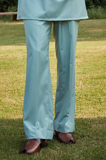 Buy Bohame Green Silk, Cotton Sequins, Beads Mint Embroidered Bundi Kurta Set Online at Aza Fashions Buy_Bohame_Green Silk, Cotton Sequins, Beads Mint Embroidered Bundi Kurta Set_Online_at_Aza_Fashions