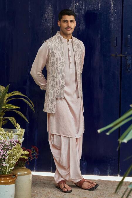 Philocaly_Pink Cotton, Silk Embroidery Thread Bundi _at_Aza_Fashions