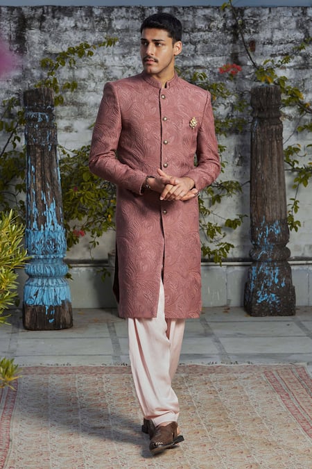 Philocaly Yuv Fleur Embroidered Sherwani 