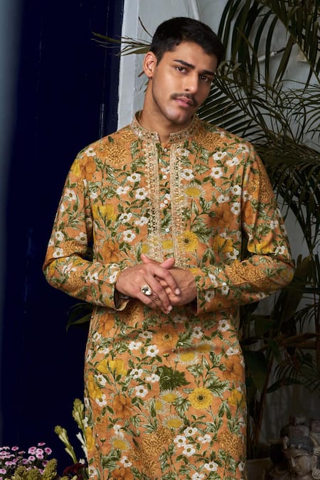 Philocaly Multicolor Floral Printed Kurta 