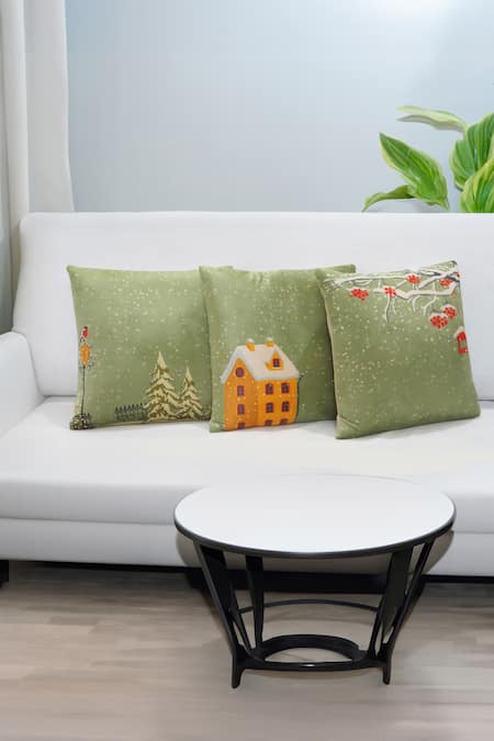 Mid July Home Christmas Charm Print Cushion Covers - Set of 3 