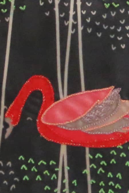 Buy_Mid July Home_Black Premium Velvet Embroidery Moonlight Sonata Cushion Cover_Online_at_Aza_Fashions