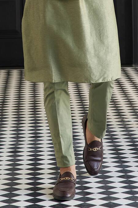 Charu And Vasundhara Green Silk, Muslin Cut Work, Embroidery Bundi Kurta Set Online at Aza Fashions Charu And Vasundhara_Green Silk, Muslin Cut Work, Embroidery Bundi Kurta Set _Online_at_Aza_Fashions