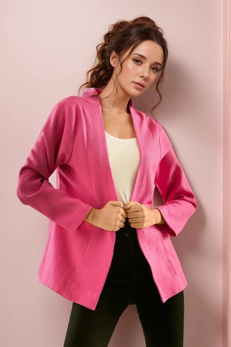 Samyukta Singhania Solid Full Sleeves Jacket 