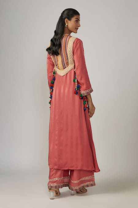 Sandhya Shah Embroidered Kurta & Palazzo Set 