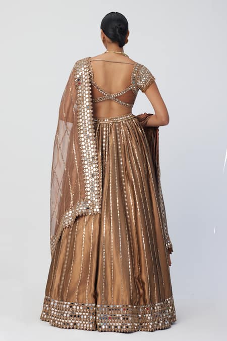 Vvani By Vani Vats Cutdana Embroidered Lehenga Set 