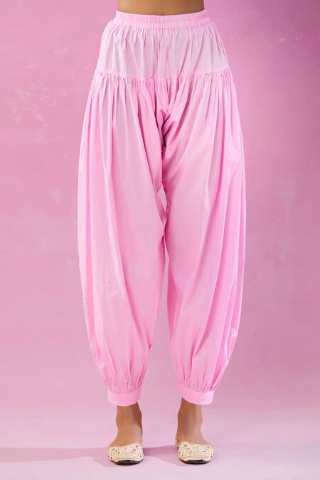 Kunwarani Ritu Pink Cotton Pearls, Cut Work Collared Embellished Kurta And Salwar Set Online at Aza Fashions Kunwarani Ritu_Pink Cotton Pearls, Cut Work Collared Embellished Kurta And Salwar Set _Online_at_Aza_Fashions