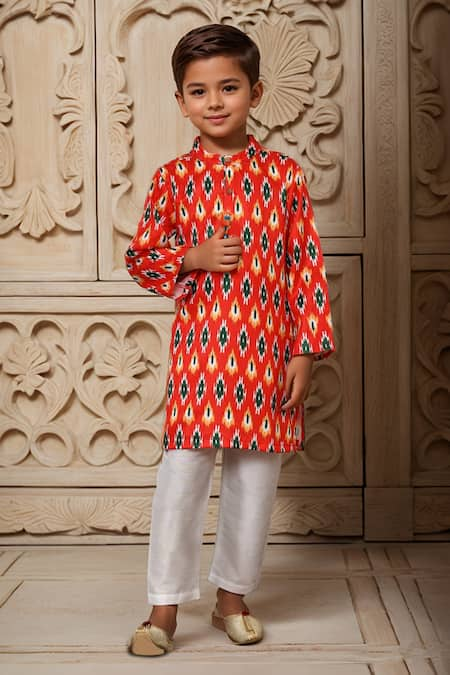 Arihant Rai Sinha Geometric Print Kurta Set 