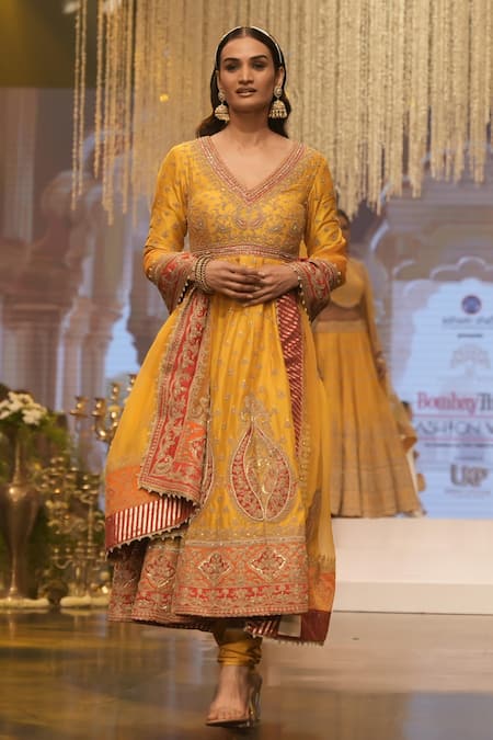 Sheetal Batra Shazia Kashmiri Tilla Anarkali Set 