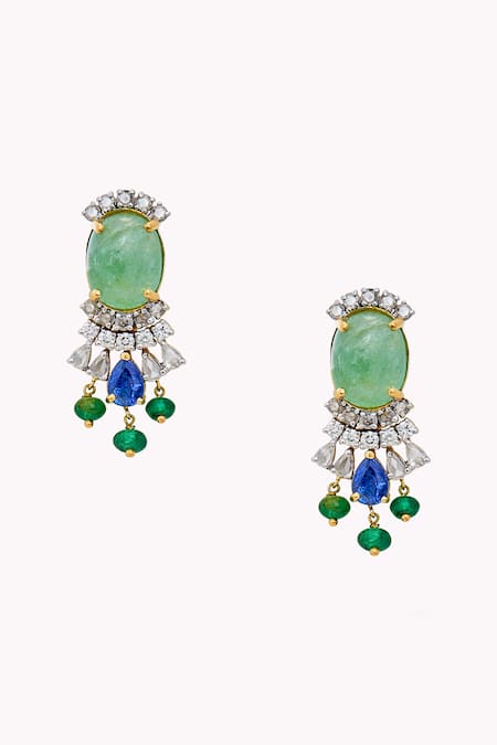 Rowas Jewels Regal Diamond Tapestry Earrings 