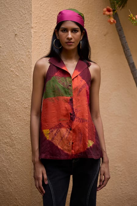 Medha Patchwork Pattern Shirt 