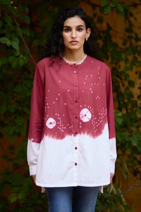 Medha Tie Dye Placement Shirt 